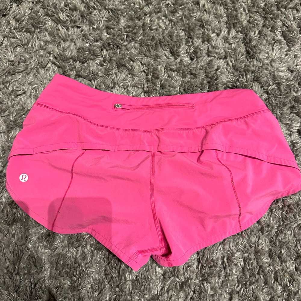 Pink speed up lululemon short